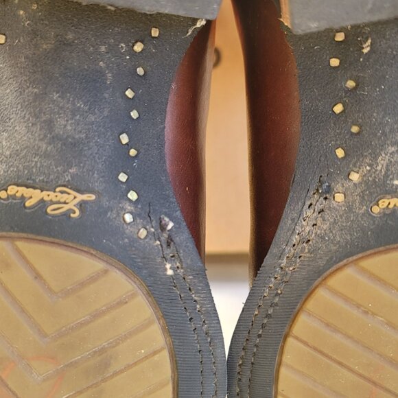 Lucchese 2000 Orange Brown Leather Embroidered Cowgirl Western Boots Women 10 B - Picture 12 of 16